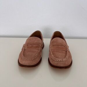 Freda Salvador Suede Loafers - Soft Pink